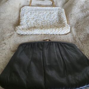 Elegant Black and Gold Women's Clutch Set